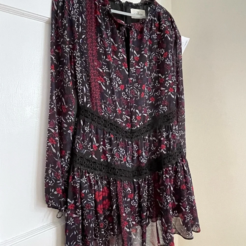 N/Nicholas black floral dress size 6 NWOT - Picture 4 of 11